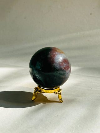 Bloodstone Sphere - Cleanses and purifies the aura and brings the subtle energy body into balance and also removes toxicity from your blood and purify it.
