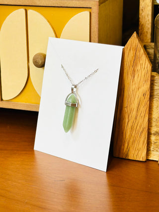 Green Aventurine - Double Terminated Pendant For Growth 2
