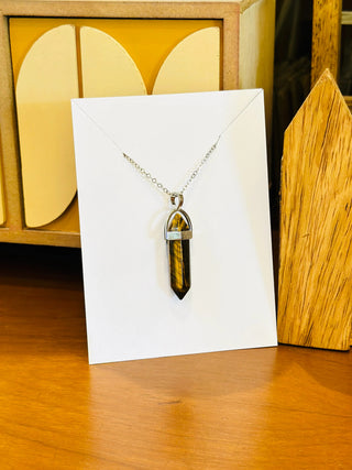 Tiger's Eye - Double Terminated Pendant For Success 1