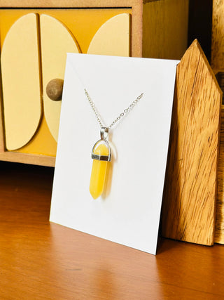 Yellow Aventurine - Double Terminated Pendant For Shining Luck 2